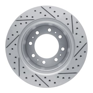 Dodge Ram 4000 Brake Rotor (1) - Rear Left - DFC - Geoperformance + Drilled & Slotted - `09-`25