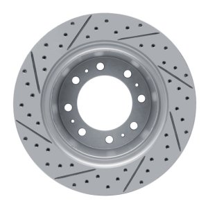 Dodge Ram 3500 Brake Rotor (1) - Rear Right - DFC - Drilled & Slotted Geoperformance - `09-`25