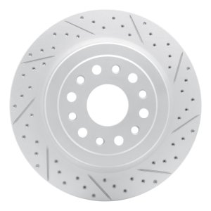 Ram 1500 Brake Rotor (1) - Rear Right - DFC - Geoperformance Drilled & Slotted - `19-`25 Ram 1500 Brake Rotor (1) - Rear Right - DFC - Geoperformance Drilled & Slotted - `19-`25