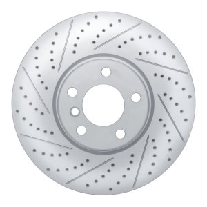 Dodge Challenger Brake Rotor (1) - Front Right - DFC - Drilled & Slotted Geoperformance - `21-`23