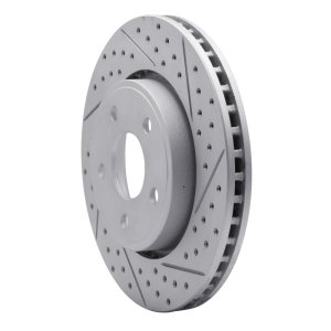 Jeep Commander Brake Rotor (1) - Front Right - DFC - Geoperformance Rotor - Drilled & Slotted - `05-`10