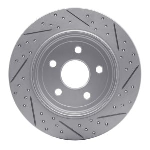 Dodge Durango Brake Rotor (1) - Rear Left - DFC - Drilled & Slotted Geoperformance - `11-`22