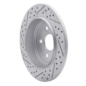 Dodge Durango Brake Rotor (1) - Rear Right - DFC - Geoperformance Drilled & Slotted - `11-`22