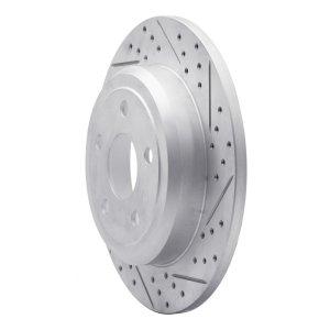 Dodge Durango Brake Rotor (1) - Rear Right - DFC - Geoperformance Drilled & Slotted - `11-`22
