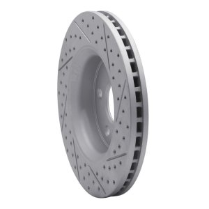 Dodge Durango Brake Rotor (1) - Front Left - DFC - Geoperf Slotted and Drilled - `11-`22