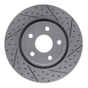 Dodge Durango Brake Rotor (1) - Front Right - DFC - Geoperformance Rotors - Drilled & Slotted - `11-`22