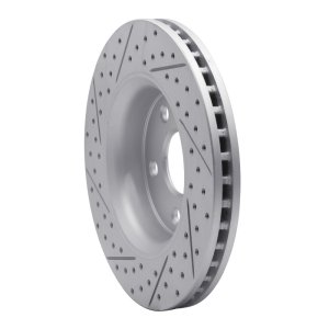 Dodge Durango Brake Rotor (1) - Front Right - DFC - Geoperformance Rotors - Drilled & Slotted - `11-`22