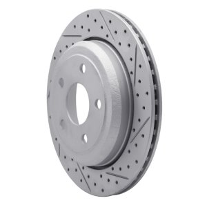Dodge Durango Brake Rotor (1) - Rear Left - DFC - Drilled & Slotted Geoperformance - `11-`25
