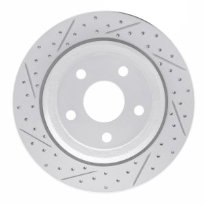 Dodge Durango Brake Rotor (1) - Rear Left - DFC - Drilled & Slotted Geoperformance - `11-`25