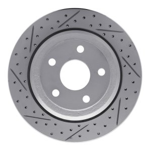 Dodge Durango Brake Rotor (1) - Rear Right - DFC - Drilled & Slotted Geoperformance - `11-`25
