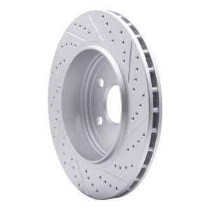 Dodge Durango Brake Rotor (1) - Rear Left - DFC - Drilled & Slotted Geoperformance - `12-`25