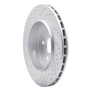 Dodge Durango Brake Rotor (1) - Rear Right - DFC - Drilled & Slotted Geoperformance - `12-`25