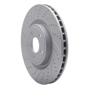 Dodge Durango Brake Rotor (1) - Front Left - DFC - Drilled & Slotted Geoperformance Rotor - `12-`25