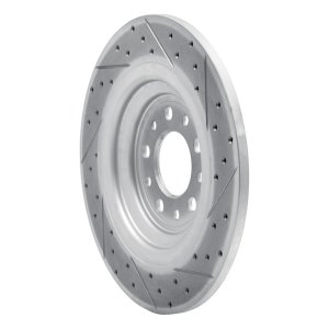 Jeep Cherokee Brake Rotor (1) - Rear Left - DFC - Geoperformance Drilled & Slotted - `14-`23