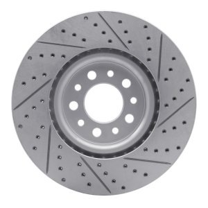 Alfa Romeo Tonale Brake Rotor (1) - Front Left - DFC - Drilled & Slotted Geoperformance - `14-`26