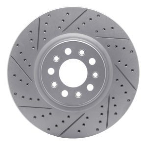 Alfa Romeo Tonale Brake Rotor (1) - Front Left - DFC - Drilled & Slotted Geoperformance - `14-`26