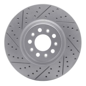 Alfa Romeo Tonale Brake Rotor (1) - Front Right - DFC - Geoperformance Drilled & Slotted - `14-`26