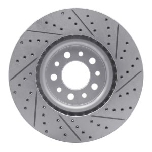 Alfa Romeo Tonale Brake Rotor (1) - Front Right - DFC - Geoperformance Drilled & Slotted - `14-`26