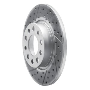 Alfa Romeo Tonale Brake Rotor (1) - Rear Left - DFC - Geoperformance Drilled & Slotted - `15-`26