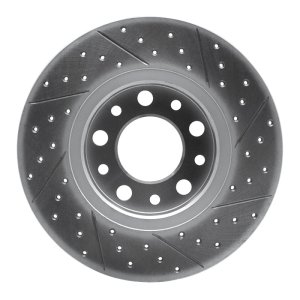 Alfa Romeo Tonale Brake Rotor (1) - Rear Left - DFC - Geoperformance Drilled & Slotted - `15-`26