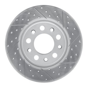 Alfa Romeo Tonale Brake Rotor (1) - Rear Right - DFC - Geoperformance Drilled & Slotted - `15-`26