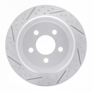 Dodge Nitro Brake Rotor (1) - Rear Left - DFC - Drilled & Slotted Geoperformance - `07-`12