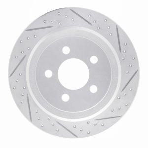 Dodge Nitro Brake Rotor (1) - Rear Right - DFC - Geoperformance Rotor - Drilled and Slotted - `07-`12