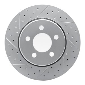Dodge Nitro Brake Rotor (1) - Front Left - DFC - Geoperformance Drilled & Slotted - `07-`12