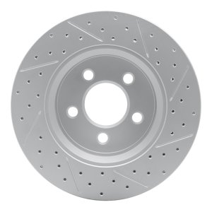 Dodge Nitro Brake Rotor (1) - Front Left - DFC - Geoperformance Drilled & Slotted - `07-`12