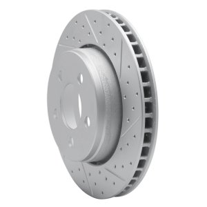 Dodge Nitro Brake Rotor (1) - Front Right - DFC - Geoperf Drilled & Slotted - `07-`12