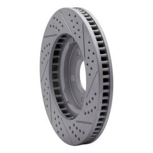 Buick Riviera Brake Rotor (1) - Front Left - DFC - Geoperformance Rotor - Drilled & Slotted - `97-`05