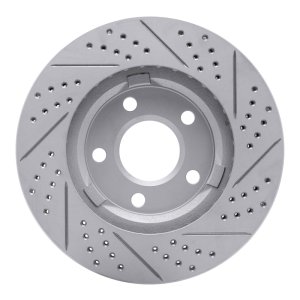 Buick Riviera Brake Rotor (1) - Front Left - DFC - Geoperformance Rotor - Drilled & Slotted - `97-`05