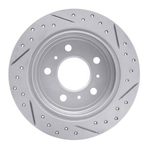 Buick Lacrosse Brake Rotor (1) - Rear Left - DFC - Drilled & Slotted Geoperformance - `06-`10