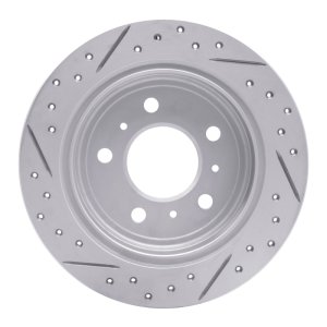 Buick Allure Brake Rotor (1) - Rear Right - DFC - Drilled & Slotted Geoperformance - `06-`10