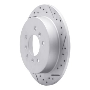 Buick Allure Brake Rotor (1) - Rear Right - DFC - Drilled & Slotted Geoperformance - `06-`10