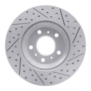 Buick Lucerne Brake Rotor (1) - Front Left - DFC - Drilled & Slotted Geoperformance - `06-`16