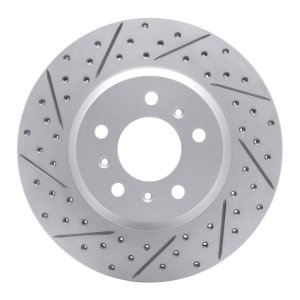 Buick Lucerne Brake Rotor (1) - Front Left - DFC - Drilled & Slotted Geoperformance - `06-`16