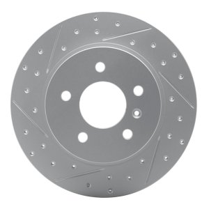 Buick Lucerne Brake Rotor (1) - Rear Left - DFC - Geoperformance Rotors - Drilled & Slotted - `06-`11