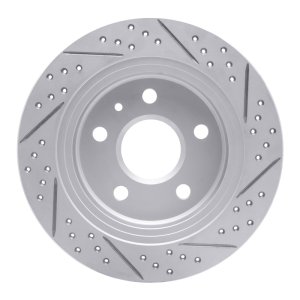 Buick Lacrosse Brake Rotor (1) - Rear Left - DFC - Drilled & Slotted Geoperformance - `11-`16