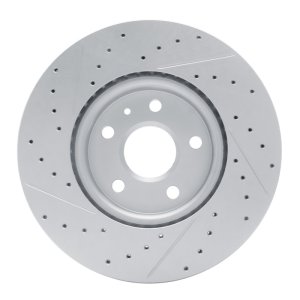 Buick Allure Brake Rotor (1) - Front Right - DFC - Drilled & Slotted Geoperformance - `10-`25