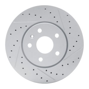 Buick Allure Brake Rotor (1) - Front Right - DFC - Drilled & Slotted Geoperformance - `10-`25