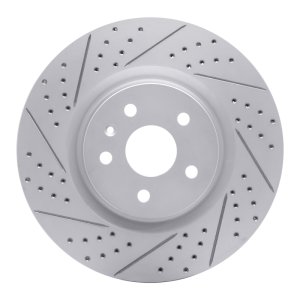 Buick Regal Brake Rotor (1) - Front Left - DFC - Drilled & Slotted Geoperformance - `09-`17