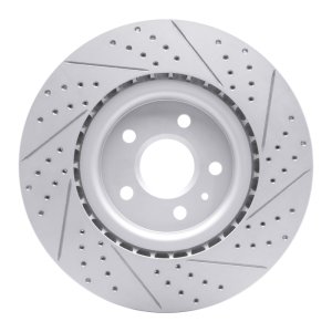 Buick Regal Brake Rotor (1) - Front Left - DFC - Drilled & Slotted Geoperformance - `09-`17