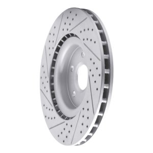 Buick Regal Brake Rotor (1) - Front Right - DFC - Drilled & Slotted Geoperformance - `09-`17