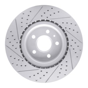 Buick Regal Brake Rotor (1) - Front Right - DFC - Drilled & Slotted Geoperformance - `09-`17