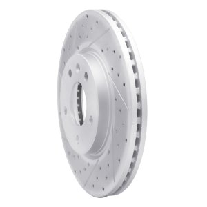Buick Lacrosse Brake Rotor (1) - Front Left - DFC - Drilled & Slotted Geoperformance - `11-`25