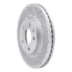 Buick Lacrosse Brake Rotor (1) - Front Right - DFC - Drilled & Slotted Geoperformance - `11-`25