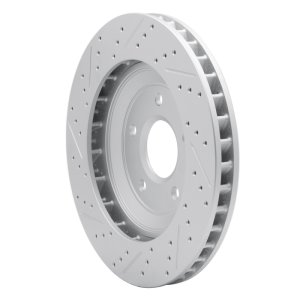 Cadillac XLR Brake Rotor (1) - Left Front - DFC - Drilled & Slotted Geoperformance - `97-`09