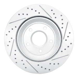Cadillac XLR Brake Rotor (1) - Front - DFC - Drilled & Slotted Geoperformance - `97-`09
