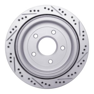 Cadillac XLR Brake Rotor (1) - Rear Left - DFC - Drilled & Slotted Geoperformance - `97-`13